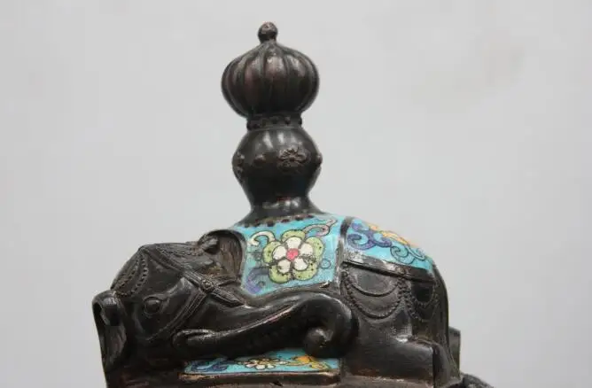 Песня voge gem S6277 20 &quotКлеймо Китайский Перегородчатой Эмали Бронзовый Слон