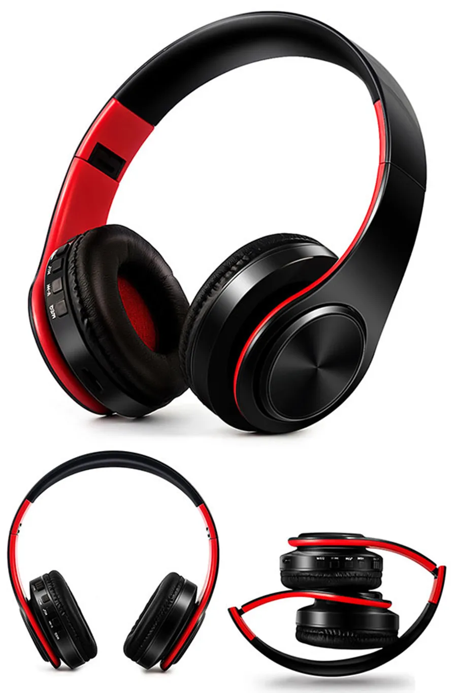 5,0 Bluetooth наушники HIFI сильные басы стерео беспроводные наушники игровая гарнитура с микрофоном/TF картой/FM для телефона планшета громкой связи