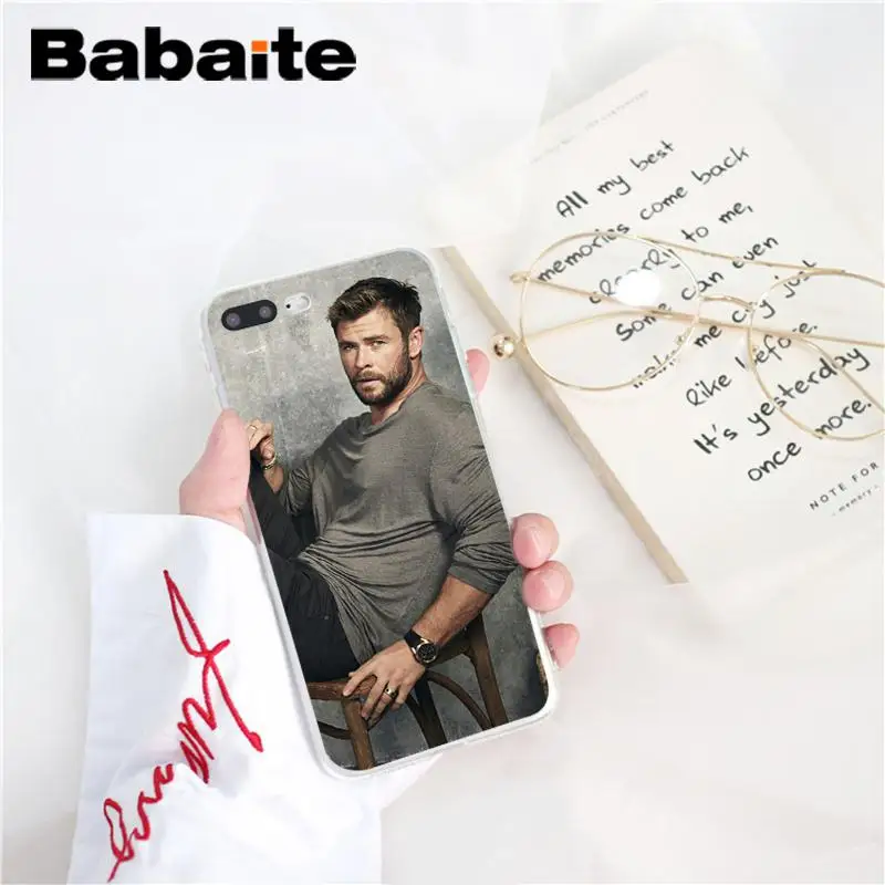 Babaite Chris Hemsworth Мстители Тор ТПУ черный чехол для телефона чехол для iPhone 6S 6plus 7plus 8 8Plus X Xs MAX 5 5S XR 10