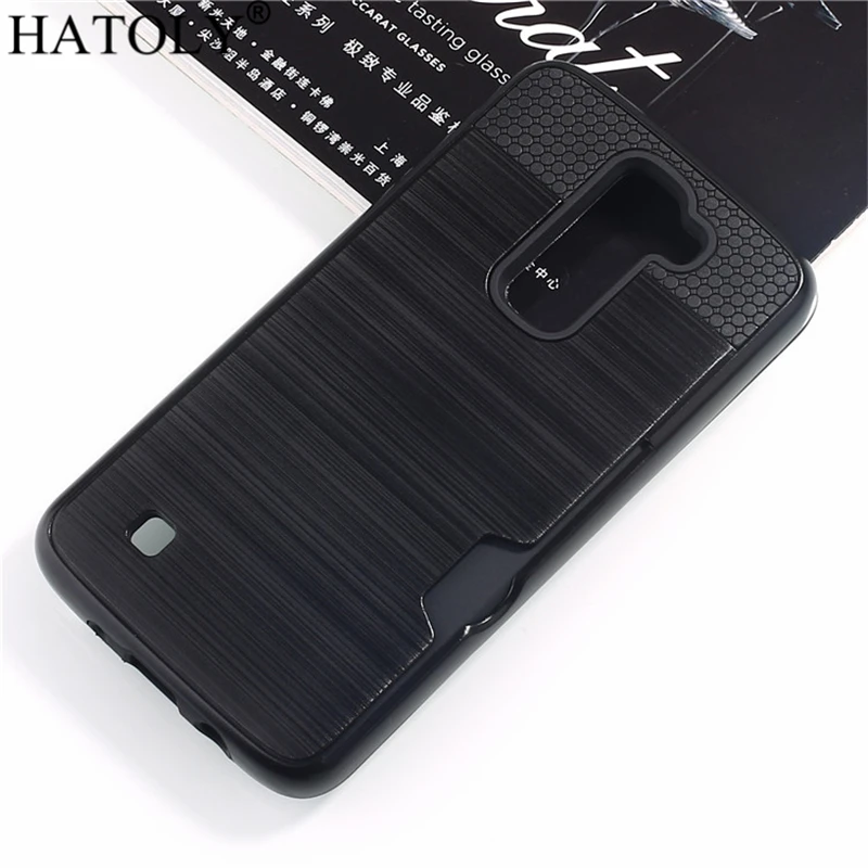 Чехол HATOLY для LG K7 2016 Жесткий из силиконовой резины с начесом телефона дань 5 LS675 ms330