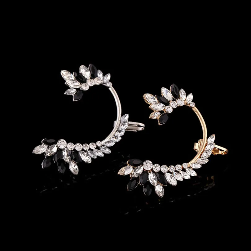 Модные Позолоченные Серебряные циркониевые ушные манжеты ZLDYOU женская свадебная