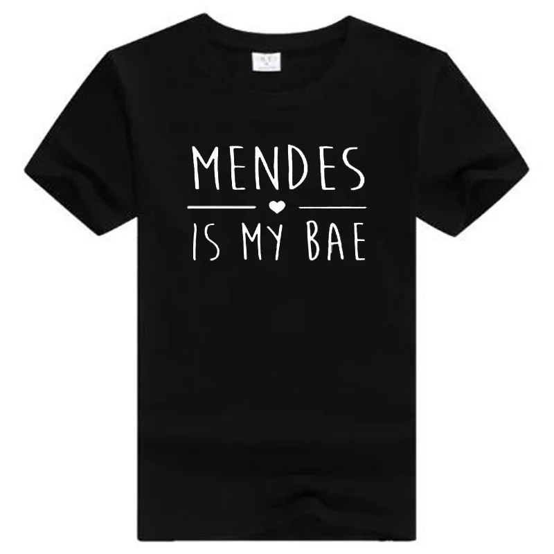 Fashion Tshirt Women Tops Tumblr T-Shirt Shawn Mendes IS My BAE T Shirt Funny Shirts Brand male cotton casual tops camisetas | Мужская