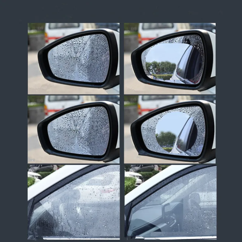 2 шт. Автомобильное зеркало заднего вида непромокаемая Защитная пленка для