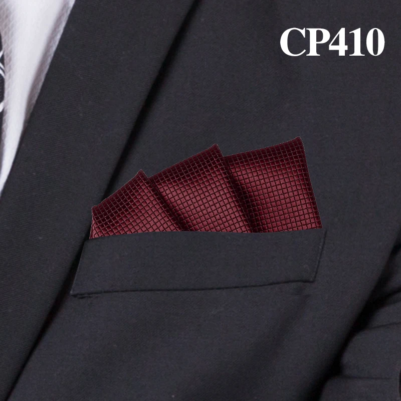 CP410 Модные костюмы карманные квадратные для мужчин бизнес полотенце для сундуков носовой платок Нежные мужские клетчатые носовой платок классический костюм салфетка мужской носовой платок - Color: CP410