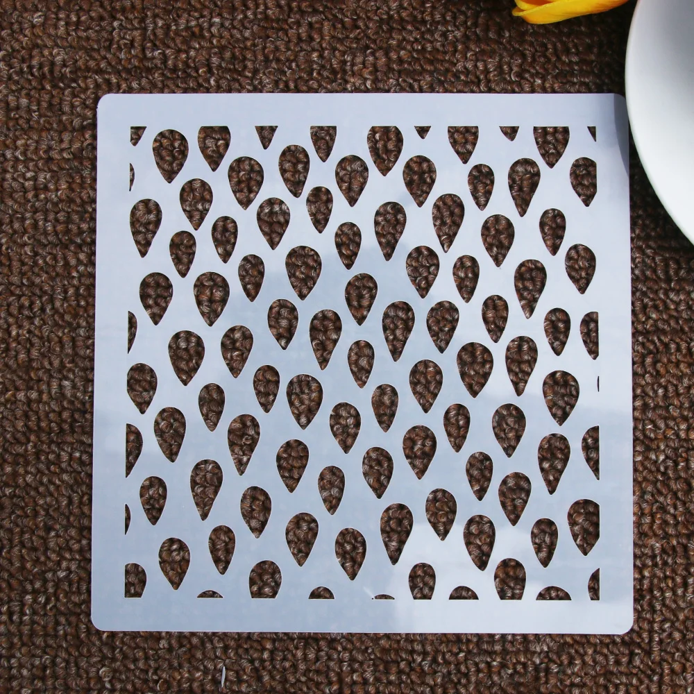 1 шт. свежий трафарет в форме капли дождя многоразовый аэрограф Рисование