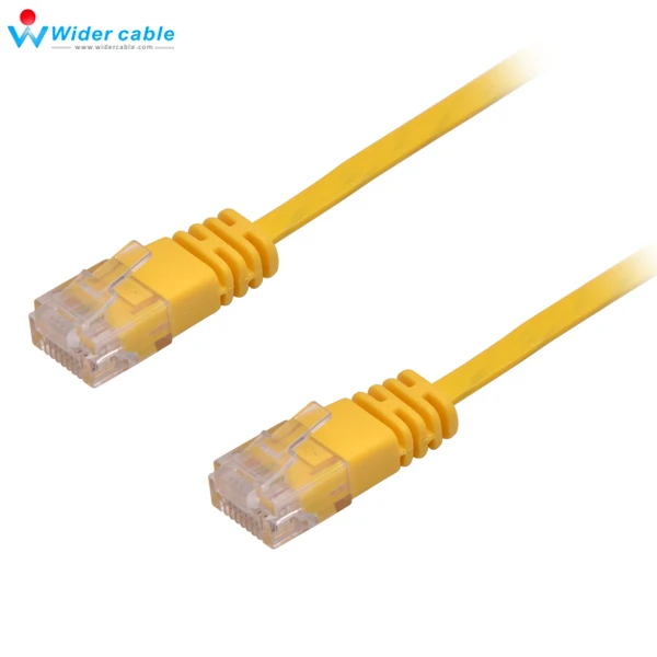 Плоский Ethernet Кабель 1 м RJ45 Cat6 витая пара сетевой LAN Соединительный свинцовый