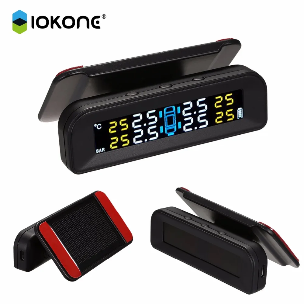IOKONE Солнечная TPMS беспроводная система мониторинга давления в шинах Creta реальном