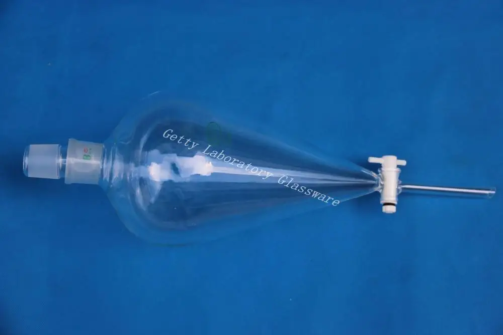 

3L Pyriform Separatory funnel, with PTFE stopper, Top 40/38 mouth joint