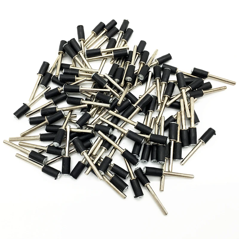 100 шт. шлифования Барабаны оправки 6.3 мм резиновой 3.15 MINI ДРЕЛЬ вращающегося