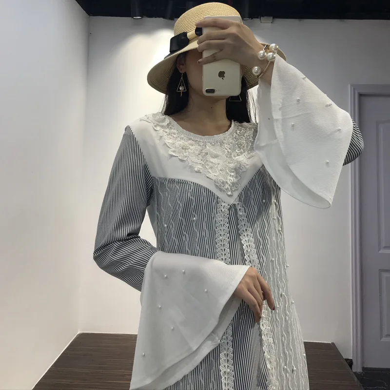 2019New модное женское платье из лоскутков для молодых девушек, длинное мусульманское платье Рамадан, Малайзия Индонезия, женское платье, повседневная одежда в исламском стиле