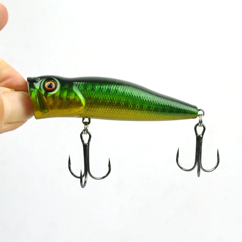 

Lots of 10pcs 8g 7cm Floating Minnow Popper Bait Hard Fishing Lures w/ PVC Box