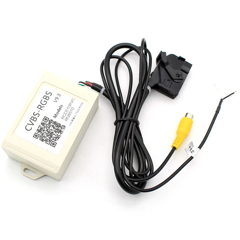 V9.3 CVBS RGB адаптер и AV конвертер для VW Volkswagen RCD510 RNS510 RNS 510 315 RCD флип логотип Камера|cvbs