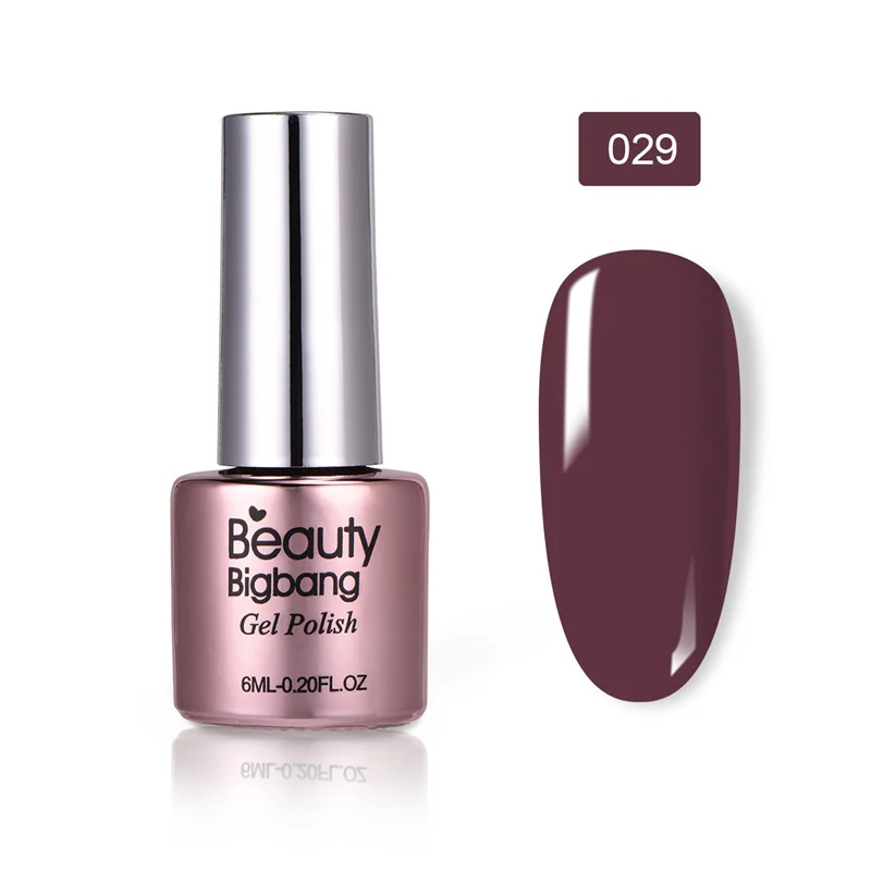 29 BeautyBigBang, 6 мл, 36 цветов, замачиваемый Гель-лак для ногтей, УФ-гель, верхнее покрытие, матовое покрытие, лаки для ногтей, для маникюра, верхнее покрытие, не протирается - Цвет: 29