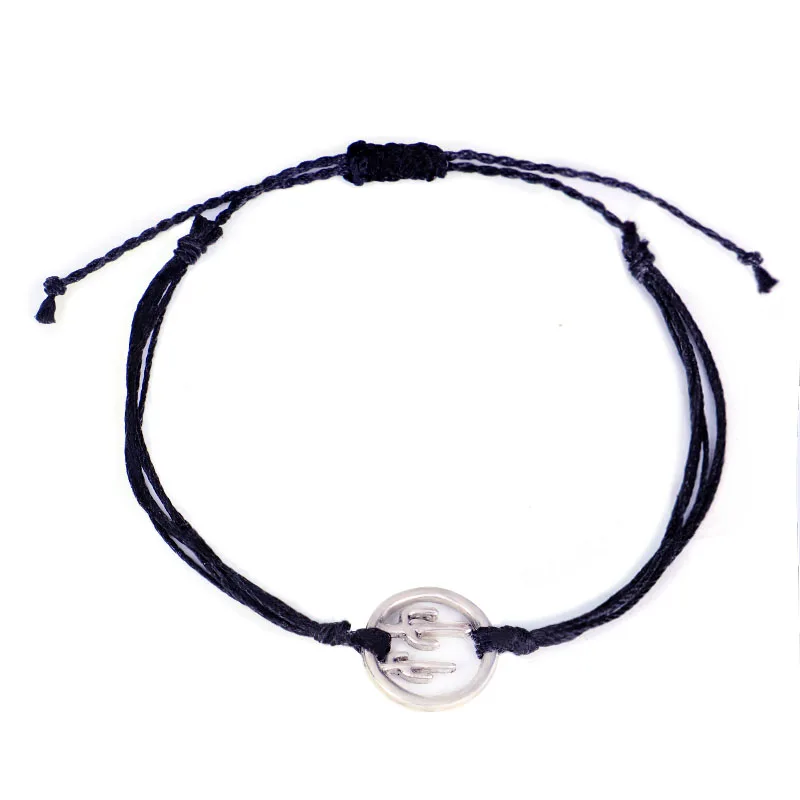 Оригинальный браслет ручной работы из воска с бронзой древнее серебро Кактус