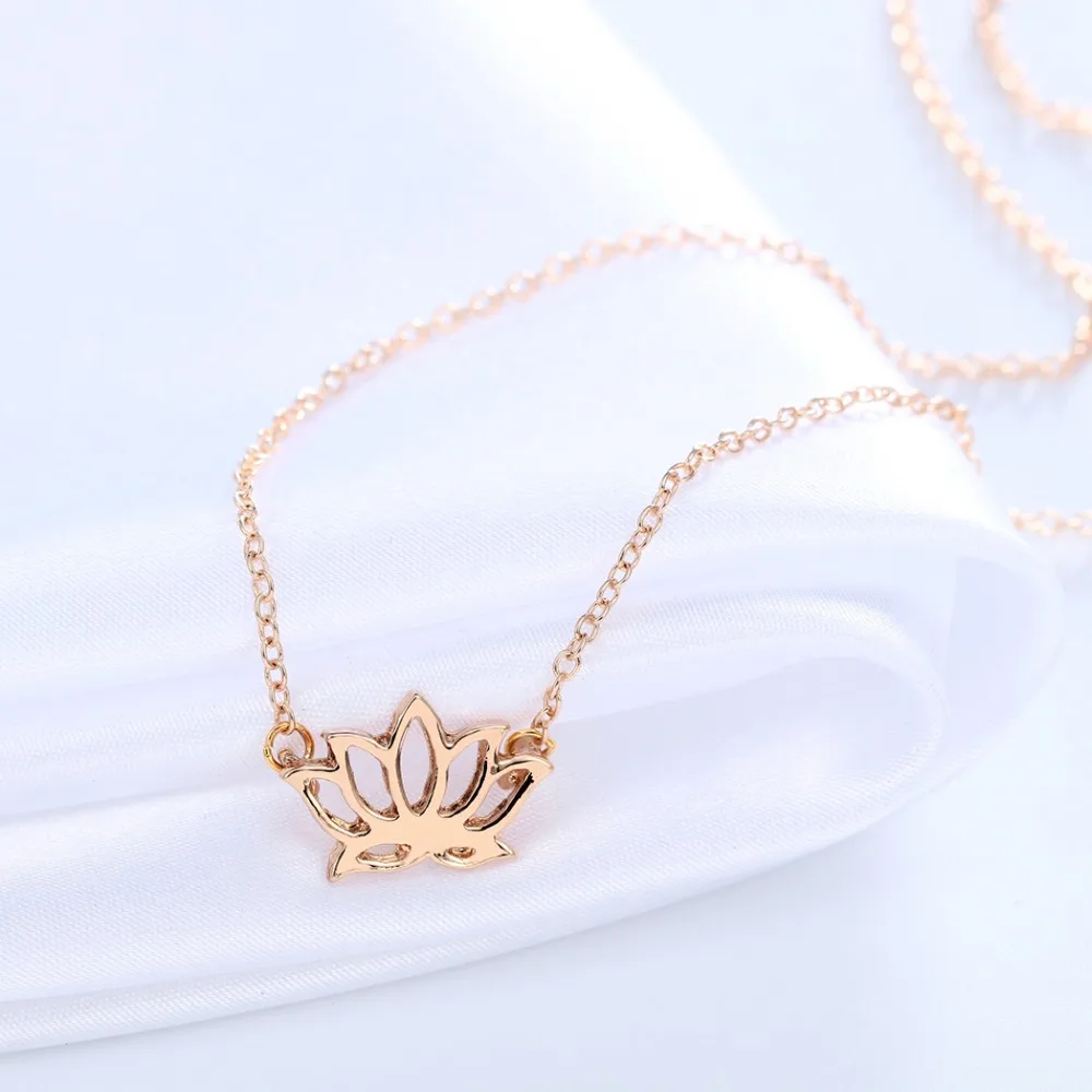 Женское ожерелье с подвеской Chandler God Karma Buddha Lotus оптовая продажа короткая цепь