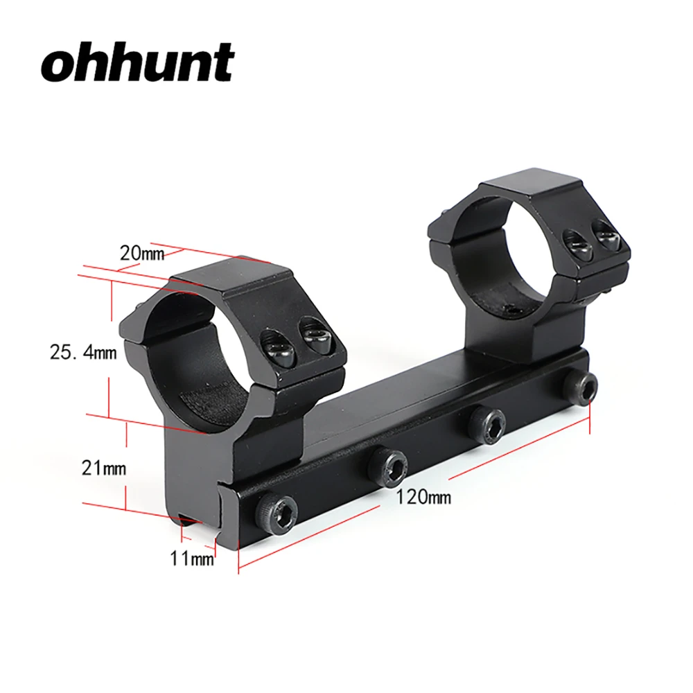 Ohhunt 12 см интеграл монтажа 25 4 мм 1 дюймов высокий профиль Сфера кольца крепления