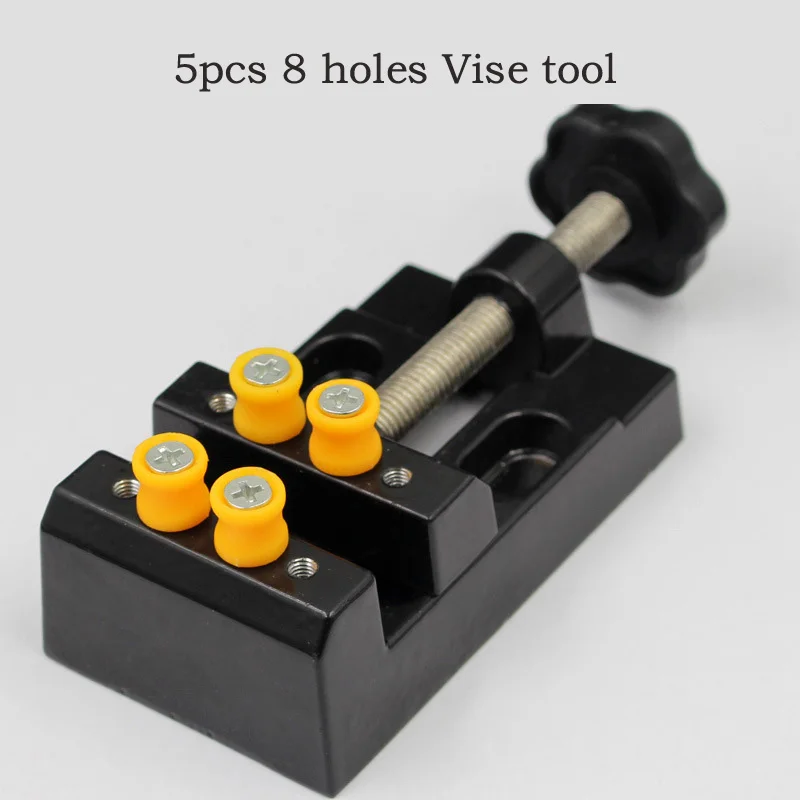 Бесплатная доставка 8 отверстий алюминиевый сплав тиски Щелкунчик зажим для