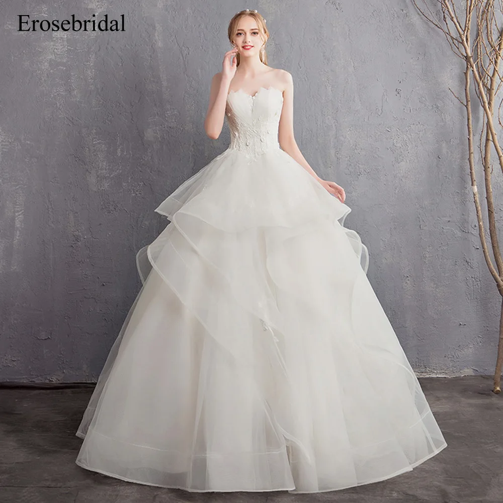 Новое поступление 2019 летнее свадебное платье Erosebridal женское с открытой спиной