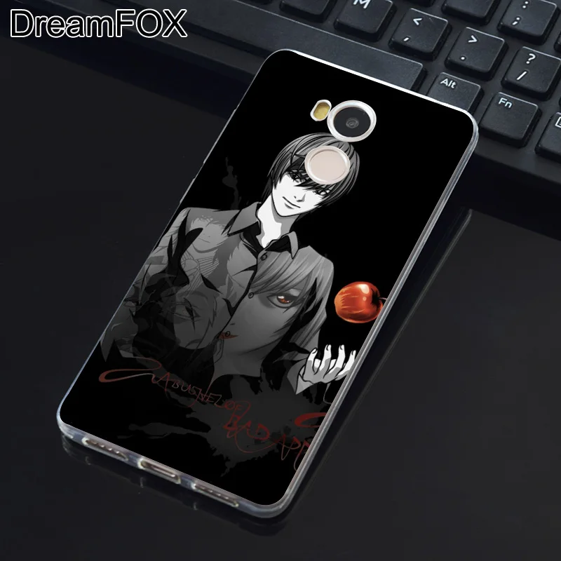 DREAMFOX M091 Death Note Аниме Мягкий ТПУ силиконовый чехол для Xiaomi Redmi 3 4 4X5 5A 6 7 Pro Global |