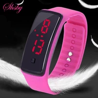 shsby brand new led silicone watch fashion children sports watch simple colorful bracelet watch couples digital watches gift