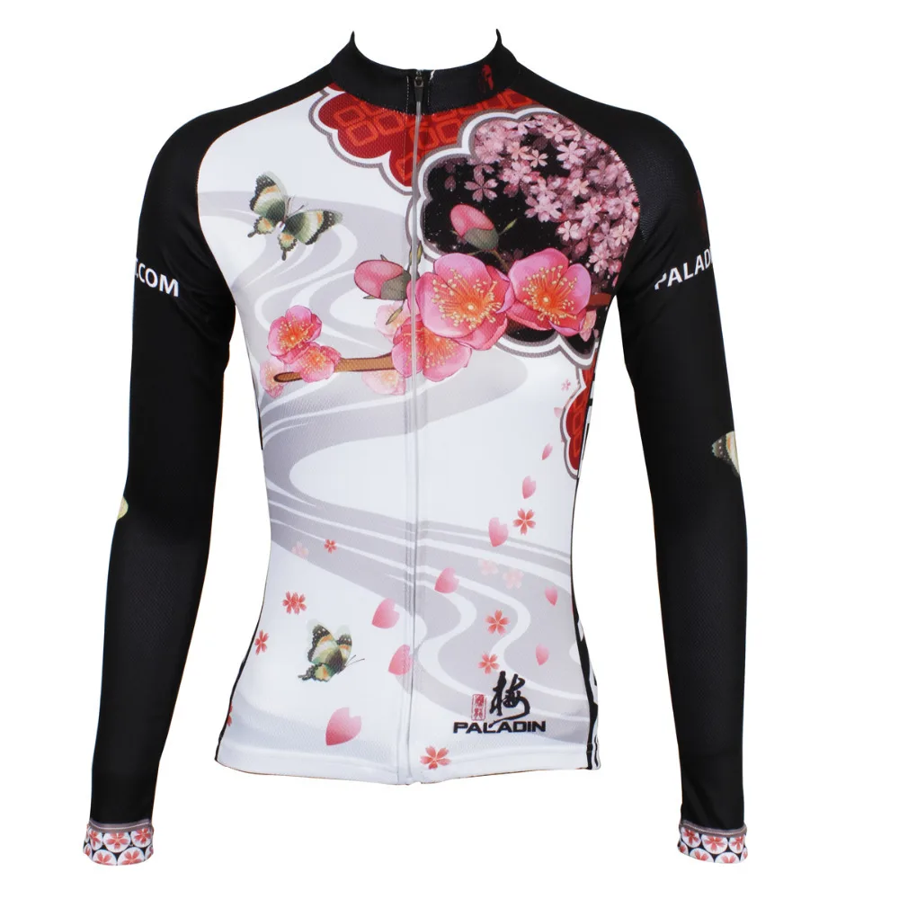 Cycling Clothing Real Mavic 2017 Bike Jerseys Plum Flower Women Polyester Long Sleeve Breathable Bicycle New Multicolor | Спорт и