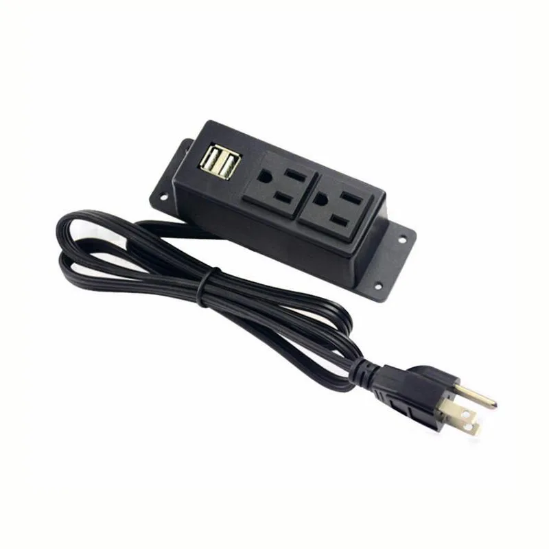 Штепсельная Вилка USB электрическая розетка удлинитель 2 штепсельная вилка США +