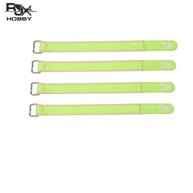 4pcs 250x20mm Green 4 шт. RJX кевлар Magic Tie Down Противоскользящий нескользящий ремень для аккумулятора с металлической застежкой для радиоуправляемых дронов Lipo аккумуляторная батарея - Цвет: 4pcs 250x20mm Green