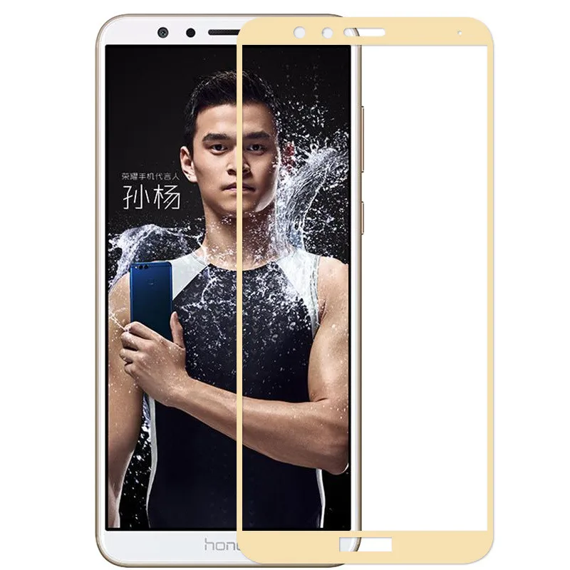 2 шт 9H для Huawei honor 7X Полное стекло Защита экрана play закаленное flim gold 5 93&quot |