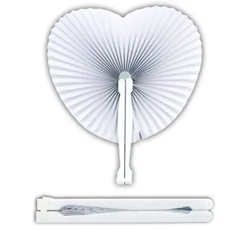 

[ Fly Eagle ] Heart Folding Paper Fans - Chinese Loot/Party Bag Fillers Wedding/Kids X 100pcs