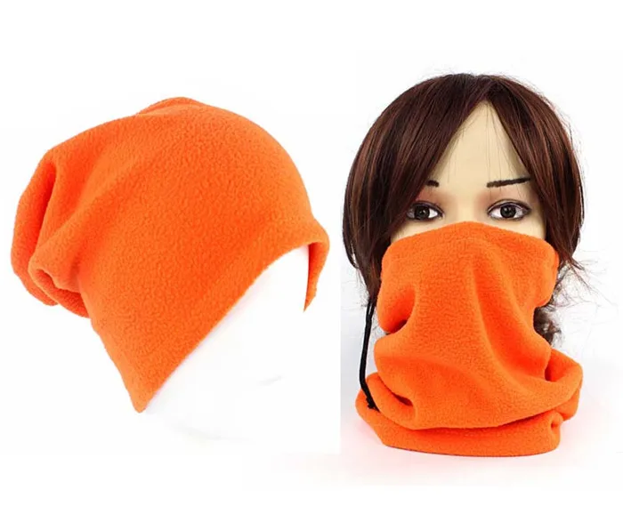 Новинка унисекс мужские и женские теплые флисовые снуды шапка зимняя шапочка