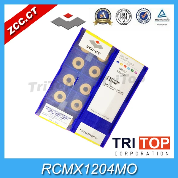 

RCMX 1204MO YBC251 (10pcs/lot) CVD RCMX1204MO Coating ZCCCT CNC inserts Internal turning and external turning tools RCMX1606MO
