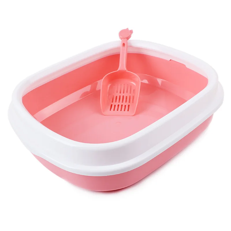 

Cat Litter Box Toilet For Sandbox Cat Litter Box 2018 Cat Sand Basin Semi - Enclosed Anti - Splash Oval Anti Splash Plastic Tray