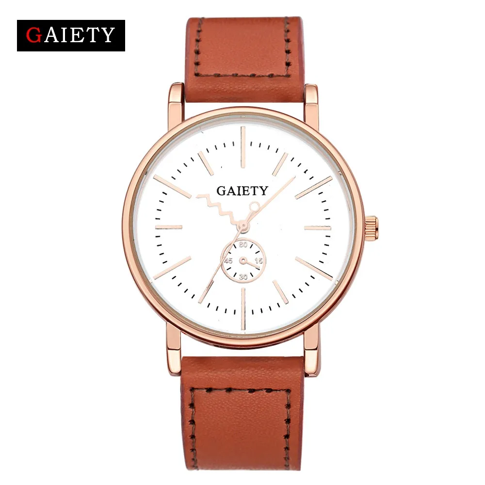 GAIETY Relogio Masculino мужские часы лучший бренд класса люкс ультра-тонкие наручные