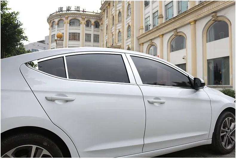 Lsrtw2017 304 нержавеющая сталь окна автомобиля планки для Hyundai Elantra Hyundai Avante супер Elantra