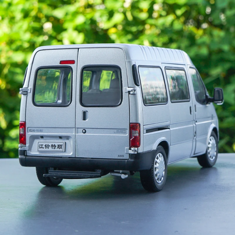 1:18 литая модель для JMC Teshun Transit Silver MPV игрушечный автомобиль из сплава миниатюрная