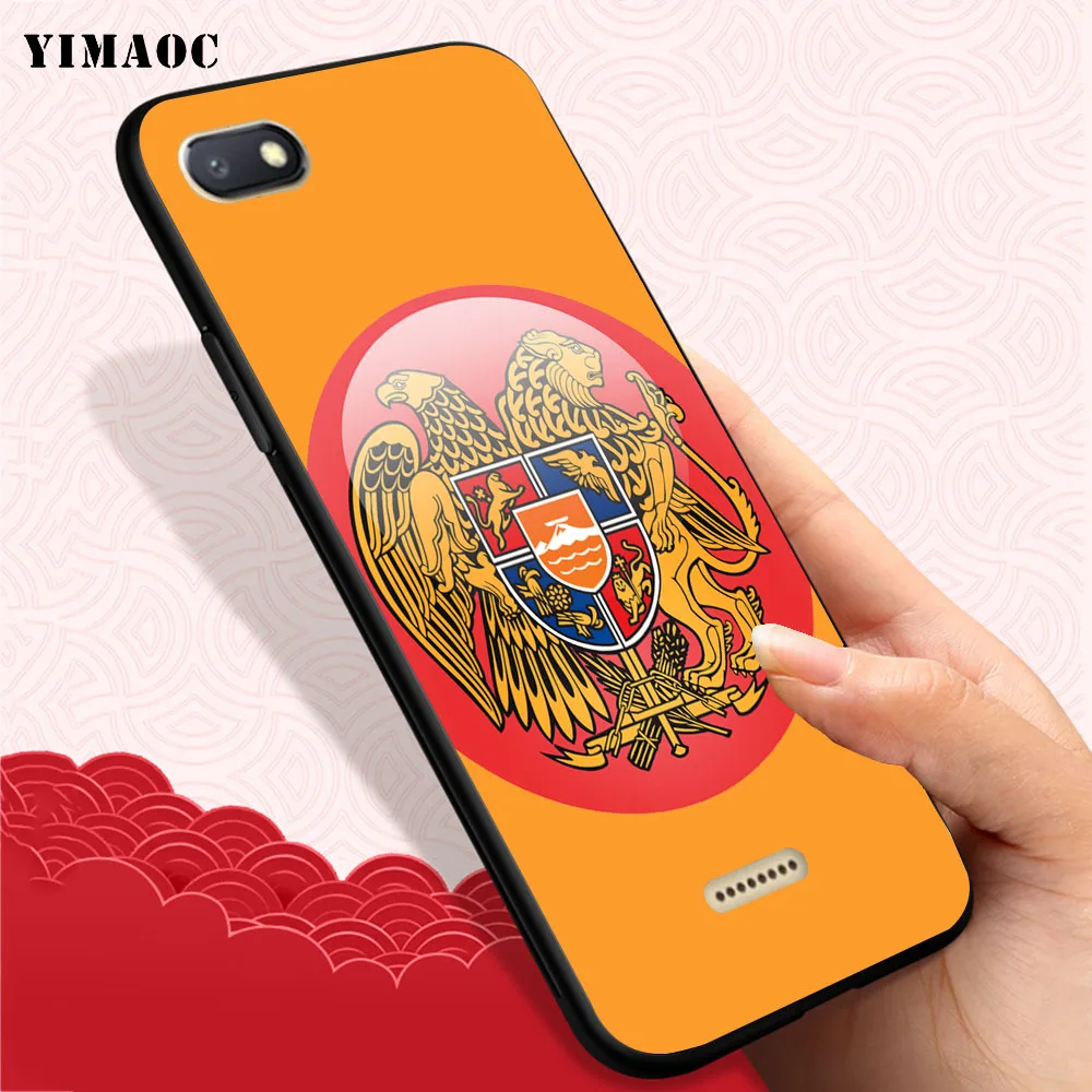 YIMAOC Armenia Flag coat of arms Soft Case for Xiaomi Redmi 4A Note 4X 5 Plus 5A Pro Prime |
