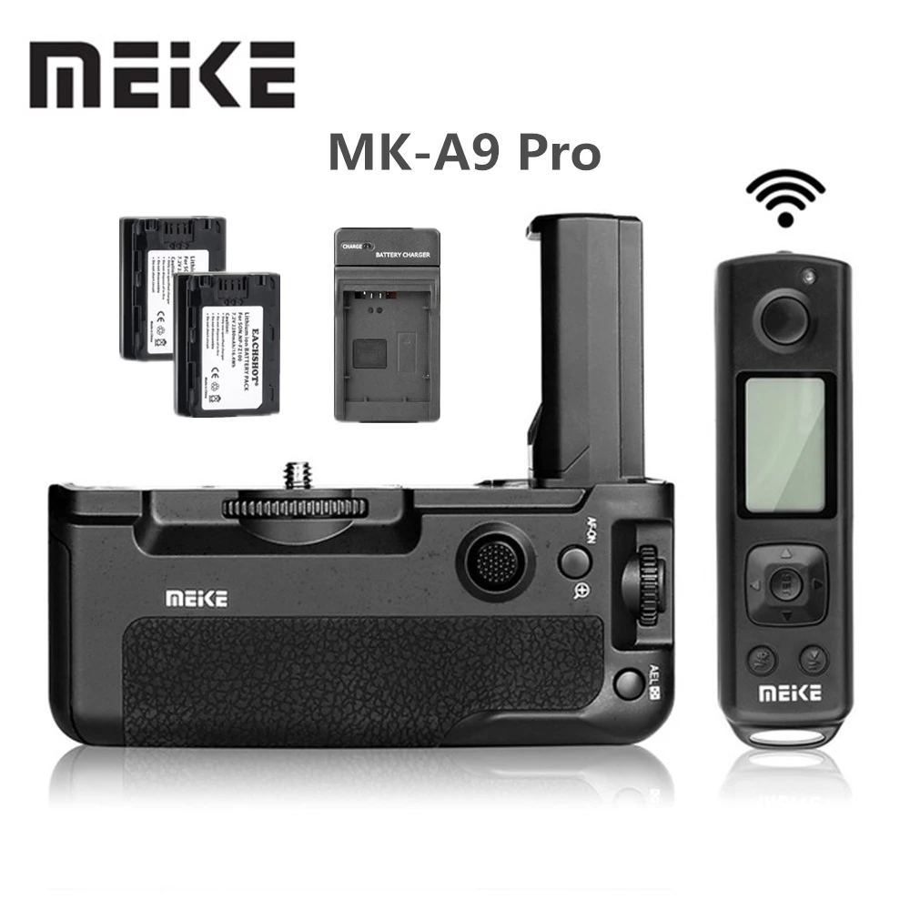 Meike MK A9 Pro 2 4 ГГц пульт дистанционного управления Батарейный держатель