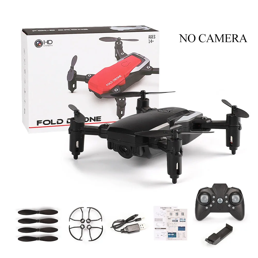 No Camera Камера дроны wifi FPV с/без широкоугольного 0.3MP и 2MP 720P HD камера с высоким режимом удержания складной Радиоуправляемый квадрокоптер Дрон - Цвет: No Camera