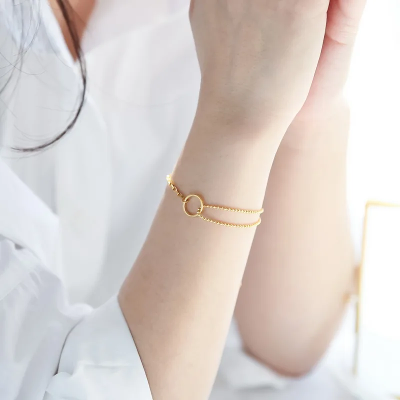 Новое поступление модный простой браслет YUN RUO с изображением торуса женский