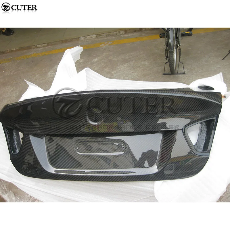 E90 3 серии 320i 325i 330i CSL Стиль углеродное волокно Задняя Крышка багажника капот