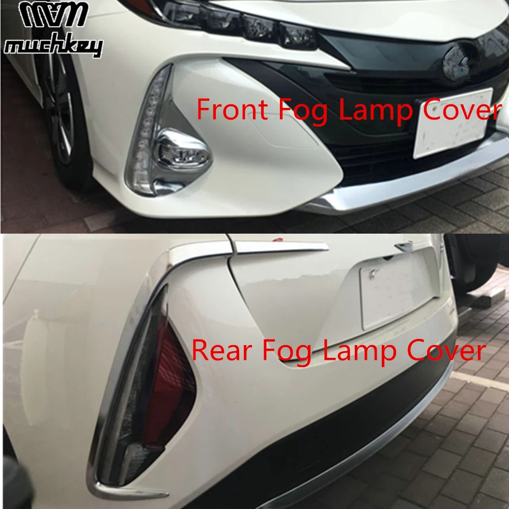 Задняя противотуманная фара для Toyota Prius Phv передняя крышка отделка рамка из