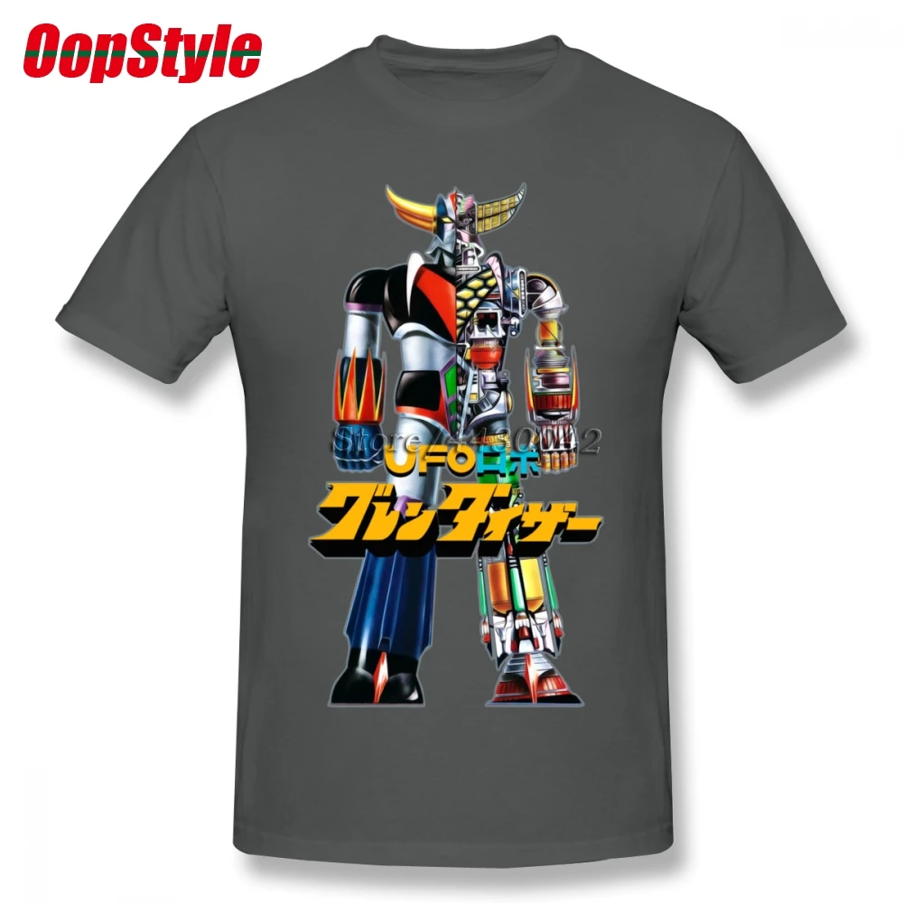 Мужская футболка с коротким рукавом Mazinger Z UFO Robot Grendizer хлопковая Футболка