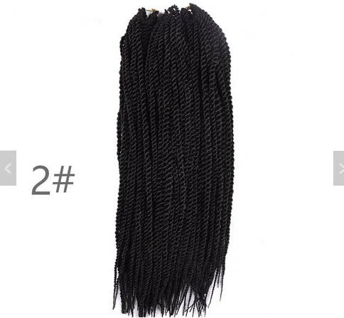 Ombre 18 ''30 Корни 75g химическое крючком косу волосы Сенегальский крутить