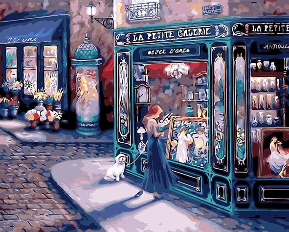 Cioioil-C110 Street Fairy.Girls Alice живопись по номерам холст картина для дома Настенная