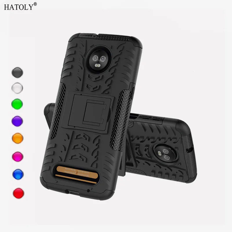 Чехол HATOLY для Moto Z3 Play силиконовый и пластиковый армированный чехол Motorola чехлы 6 0