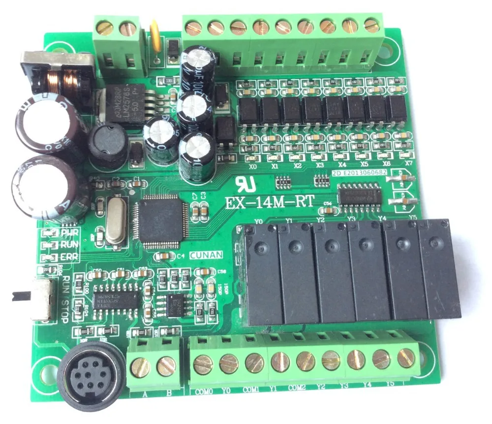 Программируемый логический контроллер PLC FX1S-14MR 14MT plate plc / GX_Work Modbus master И slave |