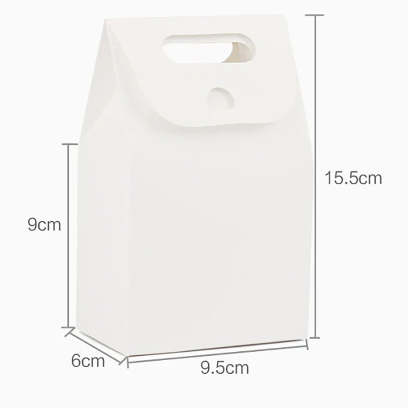 Подарочная коробка с белой ручкой для свадебной вечеринки конфет ручной работы