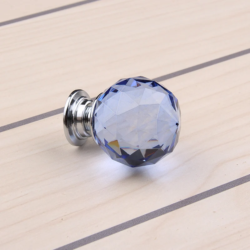 10 шт./лот 30 мм Хрустальный шар ручки ящика/кристальная ручка с цинковой основой