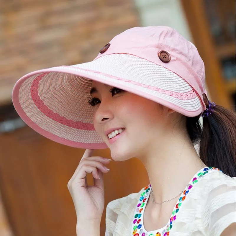 2017 широкополая шляпа от солнца для женщин крышки мотора Панама верхняя пляжная