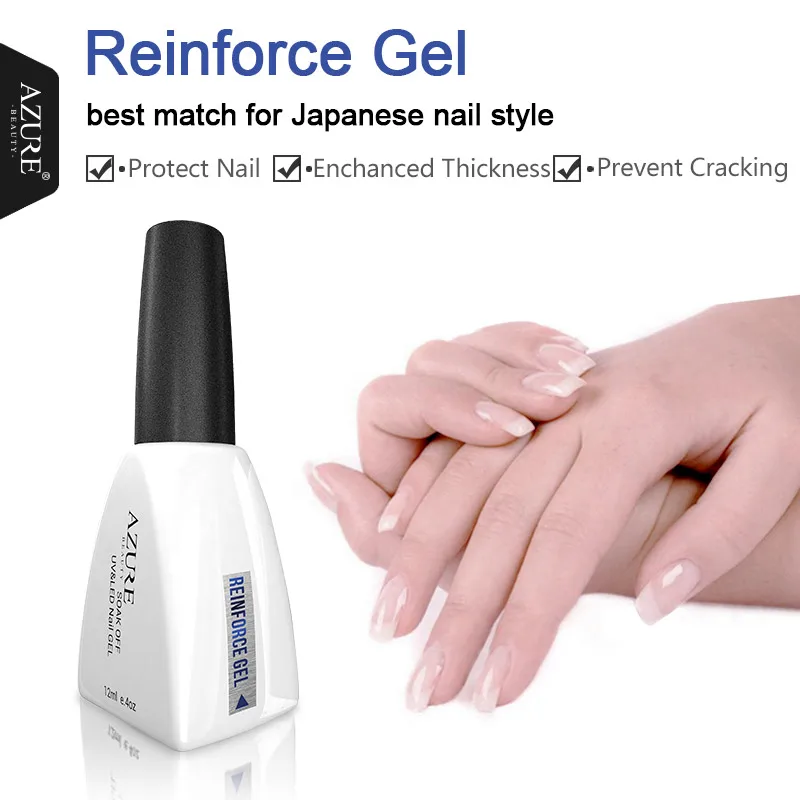 reinforce gel Лазурная Красота 30 г Кристалл расширение УФ-гель для наращивания ногтей строитель Led гель для ногтей гель лак желе акриловый строительный УФ-гель - Цвет: reinforce gel